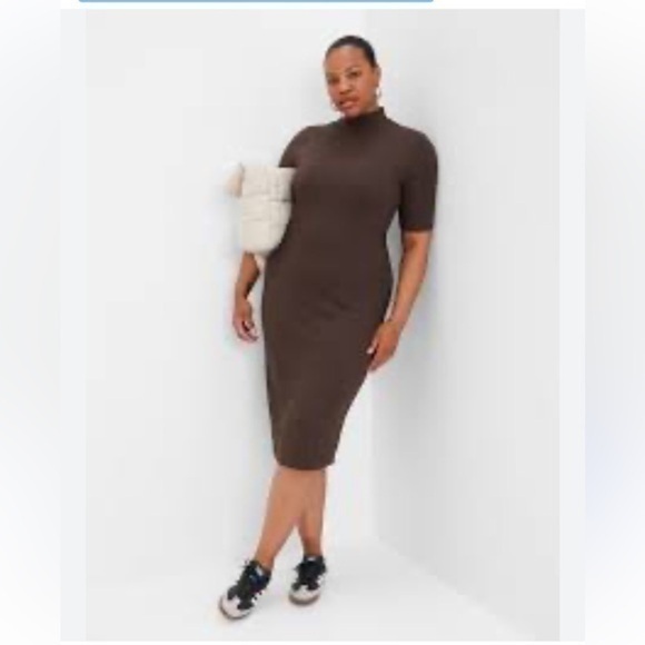 GAP Dresses & Skirts - NWT GAP Mockneck MIDI Dress- Brown Medium

8148